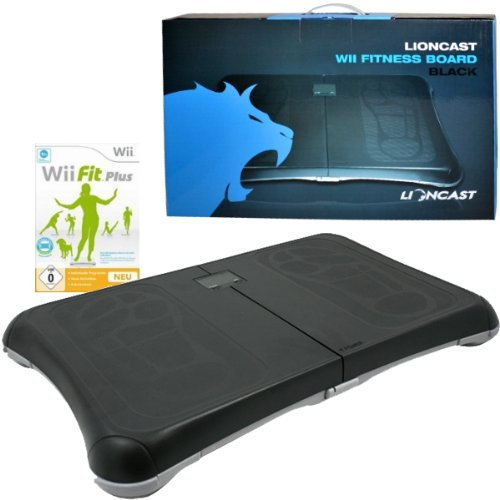 Nintendo Wii Fit Plus + Wii/Wii U Lioncast Balance Board schwarz inkl. Waage