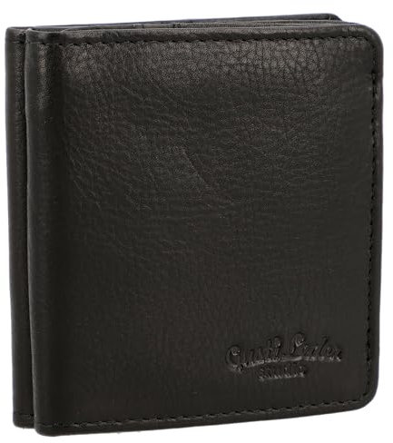 Gusti Geldbörse Leder - Samuel Geldbeutel Portemonnaie Brieftasche Vintage Herren Schwarz Leder