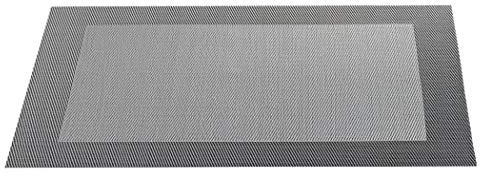 ASA 78056076 Tischset aus Kunststoff quadratisch, Grau, 46 x 33 cm