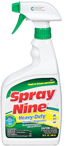 Spray Nine 26810 Heavy Duty Cleaner, Degreaser & Disinfectant for Kitchens, Bathrooms, Yard Equipment, Automotive & Industrial 32 Fl Oz. (Pack of 1)