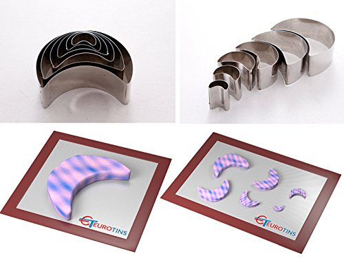 Geometrical Shapes Biscuit Cookie Cutters by EUROTINS (Half Moon)