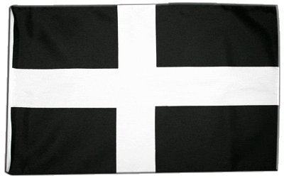 Fahne Flagge Großbritannien St. Piran Cornwall 30 x45 cm