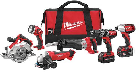 Milwaukee 2696 – 26 M18 Combo HD/1/4 hexagonal Imp Dr/circ/swzl/Grindr/LGT/2 Bat