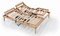 Evergreenweb - Rete Matrimoniale Elettrica 180x200 a Doghe in Legno Ortopedica Motorizzata con 2 Alzate Separate Base Letto o Materasso 4 Zone Reclinabili Regolatori Rigidità Piedi Smontabili Offerta