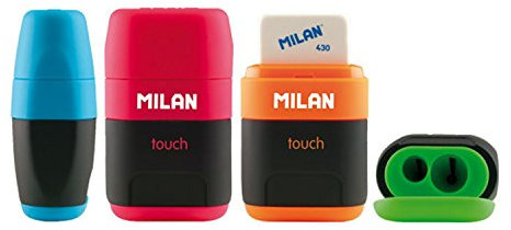 Combinazione di gomma e cavatappi Compact Touch 2 Milano colori assortiti