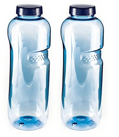 Greiner Trinkflasche 2 x 0,75L Wasserflasche ausTritan (BPA frei) Flasche