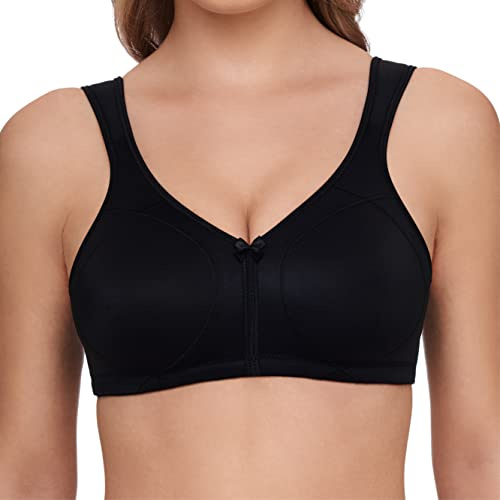 SUSA BH ohne Bügel Longline BH Classics I Bügelloser BH mit femininer Optik durch Spitzeneinsatz I Halbtransparenter BH mit 3-teilig genähten Cups