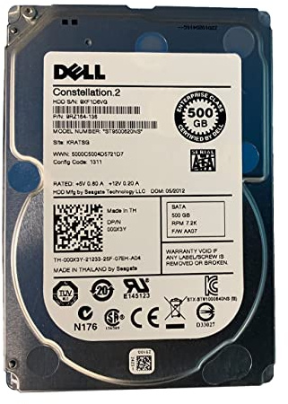 Dell 500Gb 7.2K SATA 2.5 - Festplatte - Serial ATA, 00X3Y