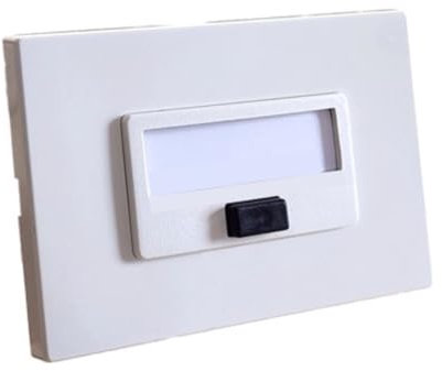 Marlanvil Piatto di Parete S78 Art.7098.A Bianco Singolo Pulsante Plastica A Vite Compatibile con Tutti i Dispositivi