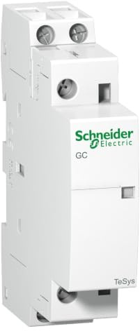 Schneider Electric gc2520 m5 TeSys GC Modular Contactor, White, 2 NO Contact, 2P, 25 A, Coil 220 – 240 V AC 50 Hz, Set of 12