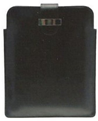 Leonardo Elegante in Eco Pelle Nero Cover Custodia Ipad In Confezione Regalo