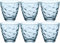 Bormioli Rocco: Flora Azzurro - Set di 6 bicchieri azzurri