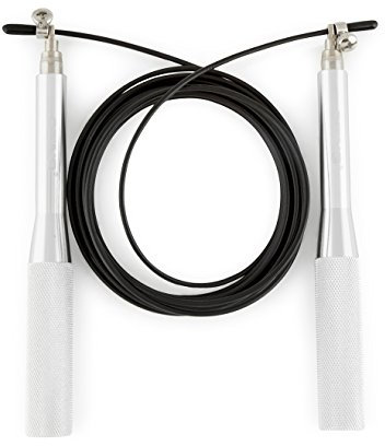 STING Viper Pro Speed Rope for Speed Jumping, Skipping Rope, Boxing, Crossfit, Fitness and Cardio – Silver, 9 ft