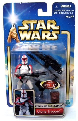 Star Wars Attack of The Clones Red Striped Clone Trooper
