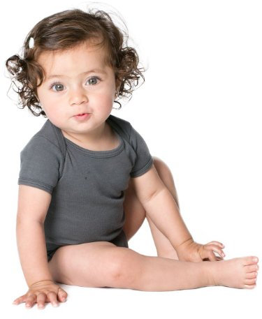 Body à Manches Courtes en Coton Côtelé pour Bébés - Asphalt / 18-24M