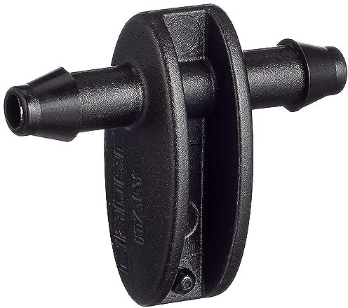 Claber 91155 Raccordo diritto, 1/4, Nero, Confezione da 10 pezzi