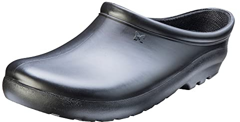 Sloggers Waterproof Garden Clogs for Women – Traditional Garden Clogs with Premium Comfort Support Insole, (Black), (Size 9)