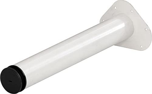 ib style 4er Set Tischbeine Möbelfüße L 800 mm / 60 mm Rund Weiss