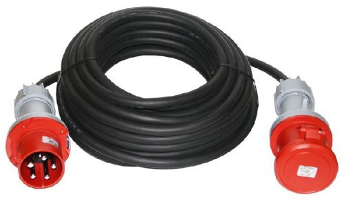 CEE Starkstromkabel 25m 400V / 63A CEE-Verlängerung Verlängerungskabel H07RN-F 5x16mm² IP44