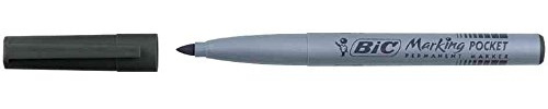 Bic Pocket Permanent Marker Bullet Tip Black (Pack of 12) 8209021