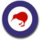 Aufkleber/Sticker New Zealand Kokarde Logo Neuseeland Armee 7x7cm A1629