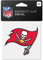 Wincraft NFL Tampa Bay Buccaneers 63095014 Farbaufkleber, perfekt geschnitten, 10,2 x 10,2 cm, Schwarz