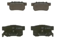 Bosch BP1168 - Brake Pads Car Rear Axle - 1 Set of 4 Pads | Bosch Quality - Reduced Noise and Dust - ECE-R90 Certified - Copper-Free