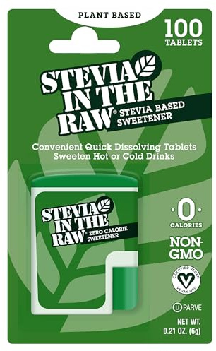 Stevia In The Raw, Stevia Sweetener Tablets, 100 Ct, Zero Calorie