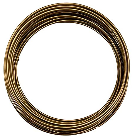Anlaufgeschützter Basteldraht Antikbronze 1,0 mm (18 Gauge) x 4 m – Weicher Kupferdraht Zum Schmuckbasteln, Modellieren, Wickeln, Skulptur & Kreatives Arbeiten