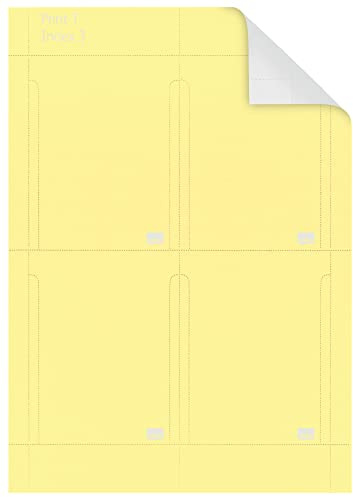 Nobo 2403004 Kartentafel-Zubehör T-Karten, Größe 3, 20 Stück, gelb