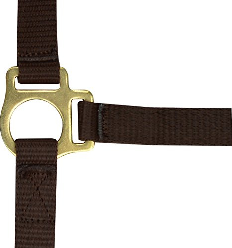 Ekkia Nylon Fohlenhalfter, 2 fach verstellbar, verschiedene Farben, Farbe:dunkelbraun, Geschlecht:Fohlen