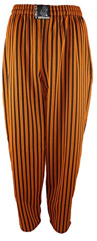 SGBB Bodybuilding Fitness Hose Gestreift Orange XL