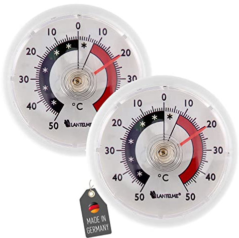Lantelme Thermomètre de réfrigérateur 2 pcs. set analogique autocollant Thermomètre de congélateur 4656