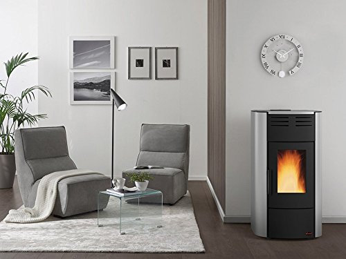 STUFA PELLET KW.20,3 RAFFAELLA IDRO ARGENTO