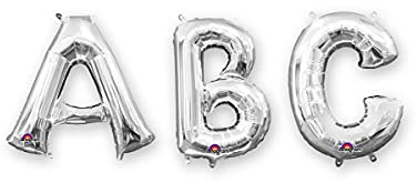 Anagram 32956 Letter F Silver Foil Balloon 34,