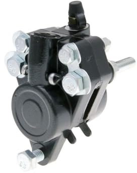 2EXTREME Grimeca Bremssattel, vorn, schwarz, kompatibel für Zündapp KS50, KS80 Scheibenbremse