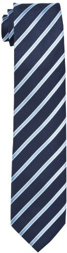 Gol Jungen stropdas, diagonale streep Krawatte, Blau (Navy 1), Einheitsgröße EU