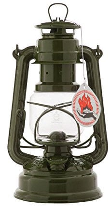 Feuerhand Sturmlaterne Baby Special 276 - Made in Germany seit 1893 - Petroleumlampe aus pulverbeschichtetem Stahl und bruchsicherem Glas - Oliv
