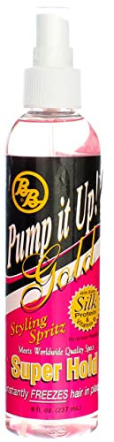 Bronner Brothers Pump It Up Spritz Gold Super Hold, 8 Oz Pack Of 3