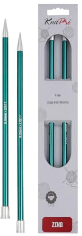 Knit Pro Zing Jackennadeln-35 cm-8,00 mm, Grün