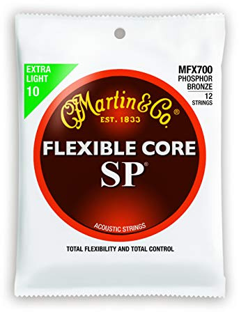 Martin MFX700 Flex Core Phosphor Bronze 12-Saiten für Westerngitarre, 010/054