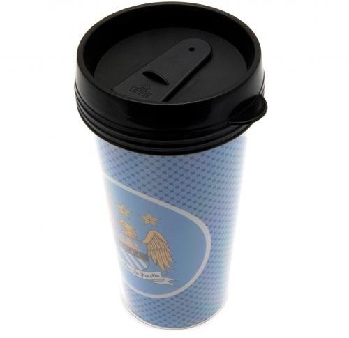 Manchester City Fc Plastic Screw Top Coffee Tea Travel Mug