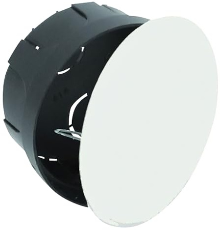 Wolfpack 19030715 Caja Empotrar Register mit Deckel Ø80 x 40 Haken Metall