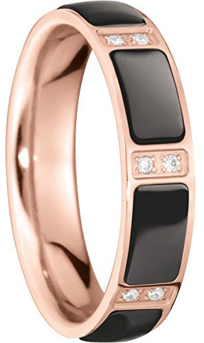 Bering Damen-Ring arctic symphony InnenRing Edelstahl Keramik Zirkonia weiß Gr. 65 (20.7) - 503-39-92