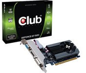 Club3D NVIDIA GeForce GT 520 Grafikkarte (PCI-e, 1GB DDR3 Speicher, DVI, VGA, HDMI)