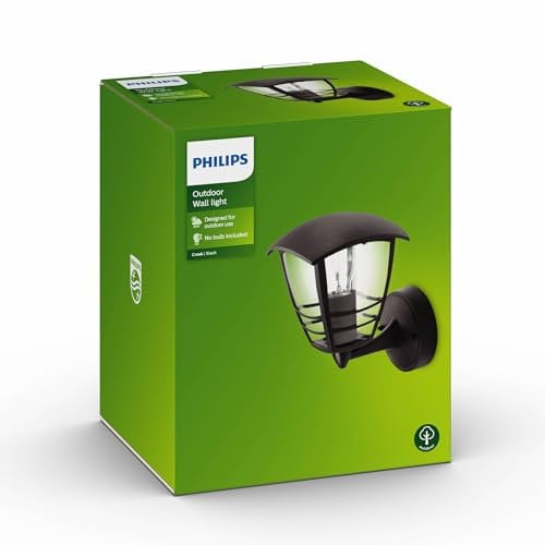 CREEK-Wandleuchte H20cm Schwarz Philips