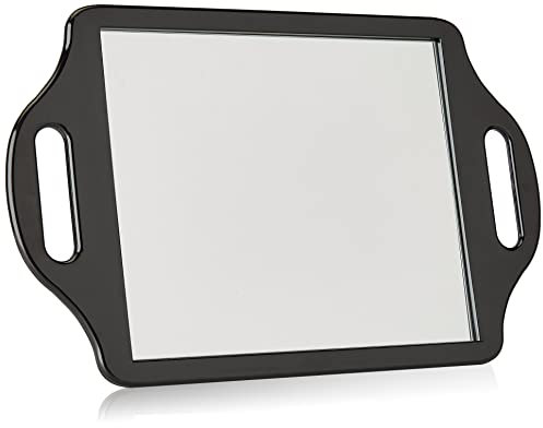 Matty Bond Street Hairdressing Beauty Salon Mirror with Twin Handle Black