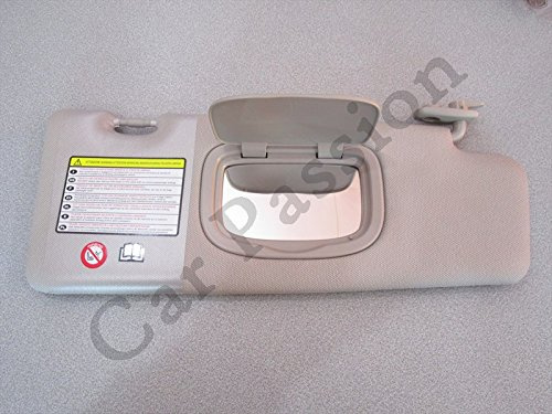 ALETTA PARASOLE FIAT BRAVO DAL 2007 DX DESTRA PANTINA ORIGINALE BEIGE CON SPECCHIO