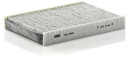MANN-FILTER CUK 2945 Innenraumfilter/Kabinenluftfilter - Pollenfilter mit Aktivkohle - für Pkw + Transporter