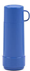Valira Isolierte doppelwandige Glasflasche mit Vakuum Termo, Polipropileno, Azul, 0,5 L
